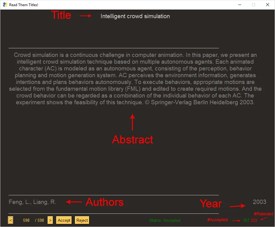 AI Literature Review Assistant interface