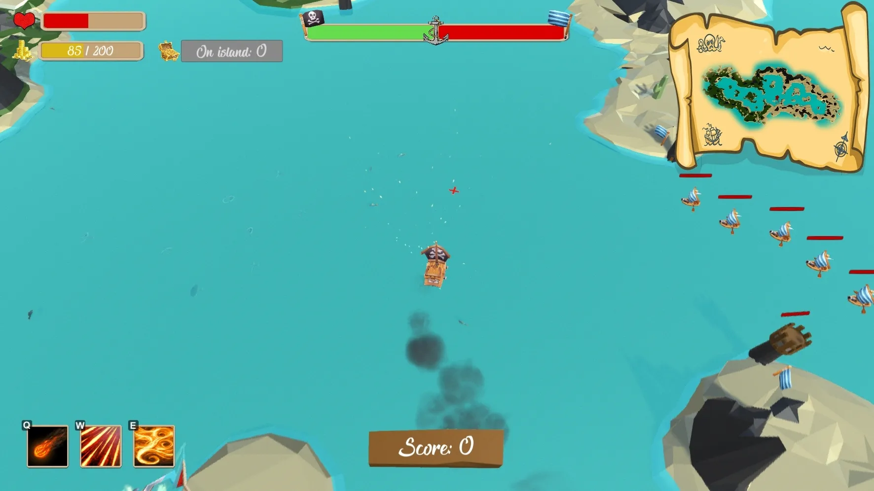 AI minions and enemy ships engaging in the bay